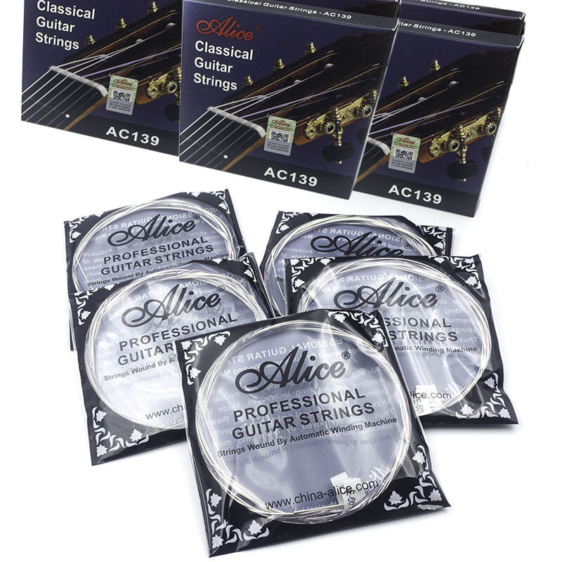 5 Sets Alice AC139-H Classical Guitar Strings Nylon Strings Hard Tension