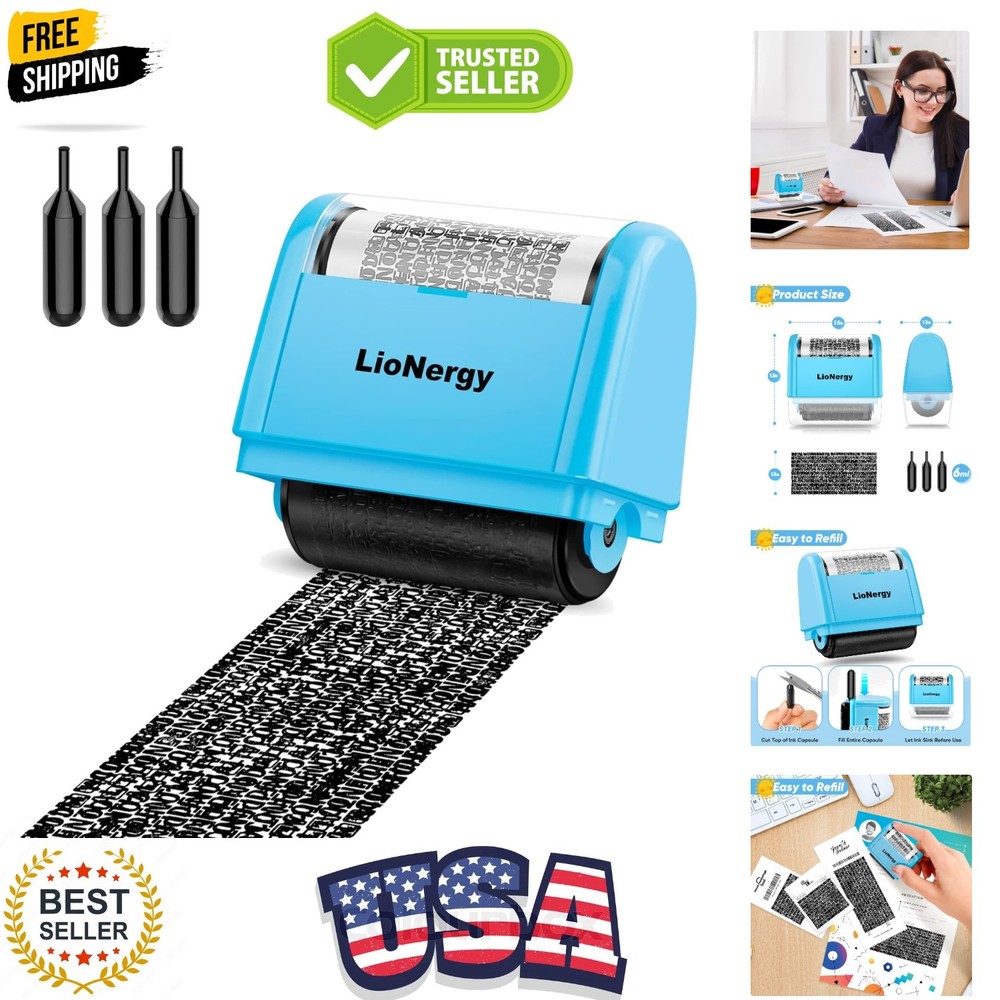 Identity Protection Roller Stamp Roller Identity Theft Prevention Security St...