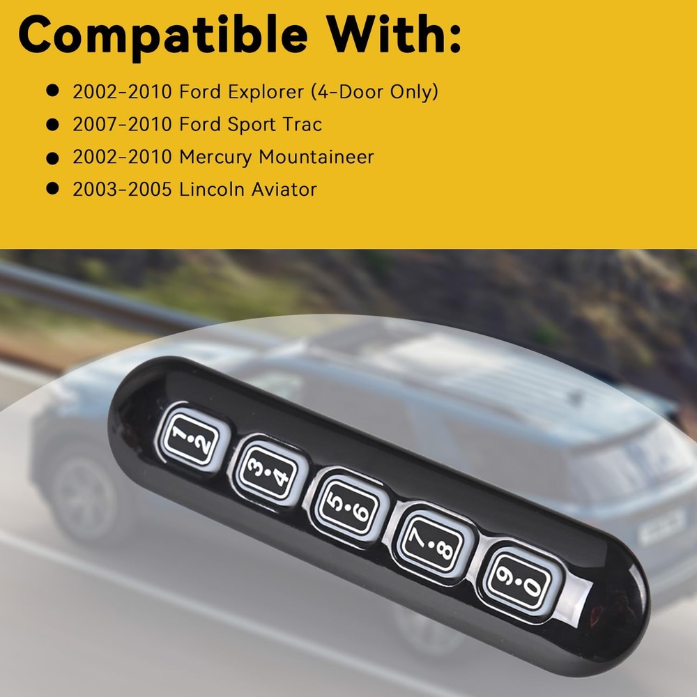 Keyless Entry Keypad Driver Side Left Compatible with 2002-2010 Ford Explorer...