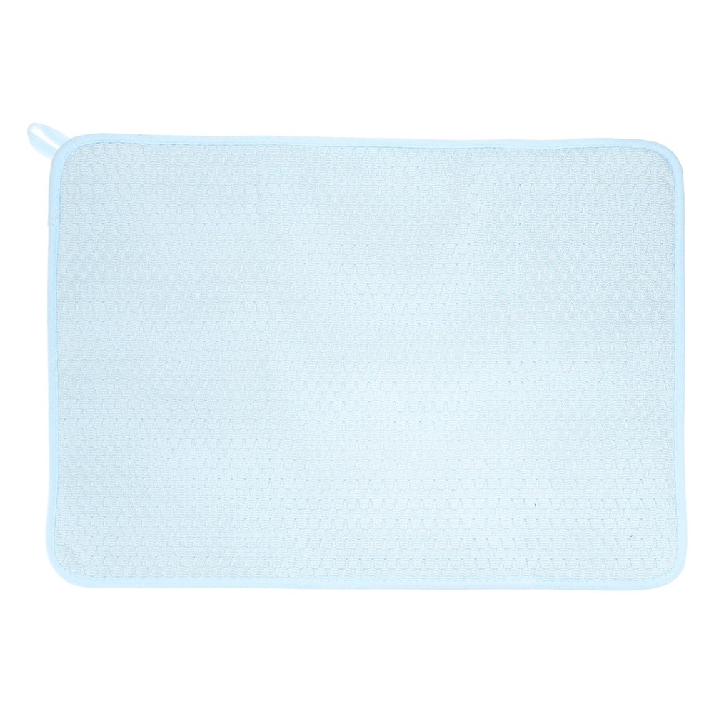 Microfiber Dish Drying Mat,20 x 15 Inch Absorbent Dish Drying Mat, Blue