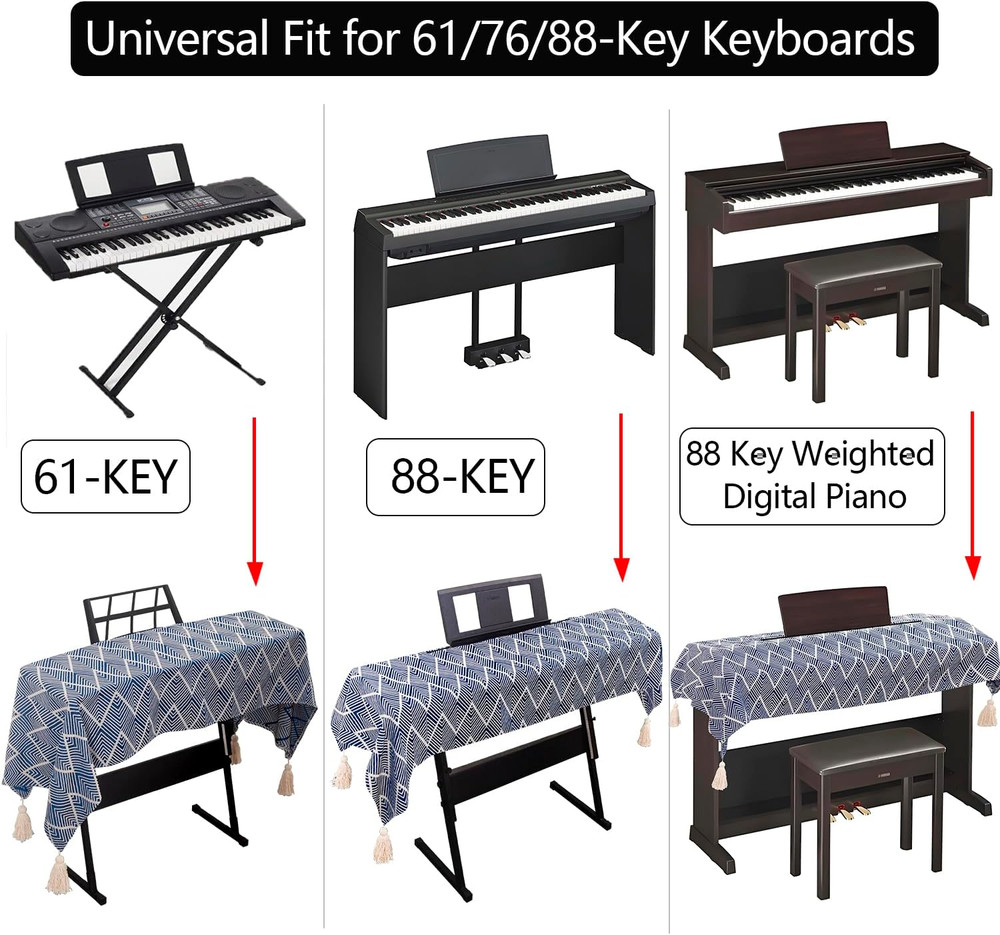Waterproof Keyboard Cover - Soft Thick & Durable - Geometric Pattern - Universal