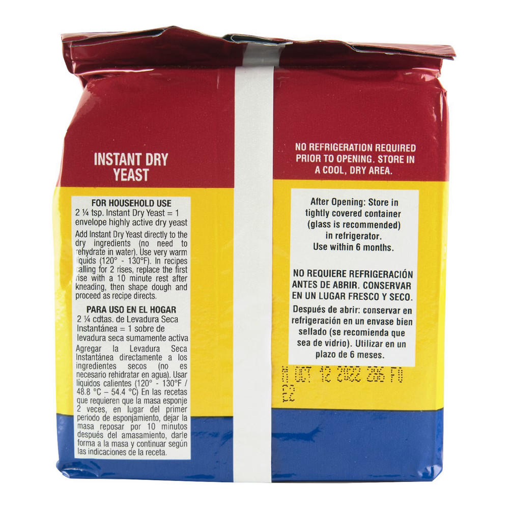 Fleischmann's Instant Dry Yeast Bread Baking 1lb