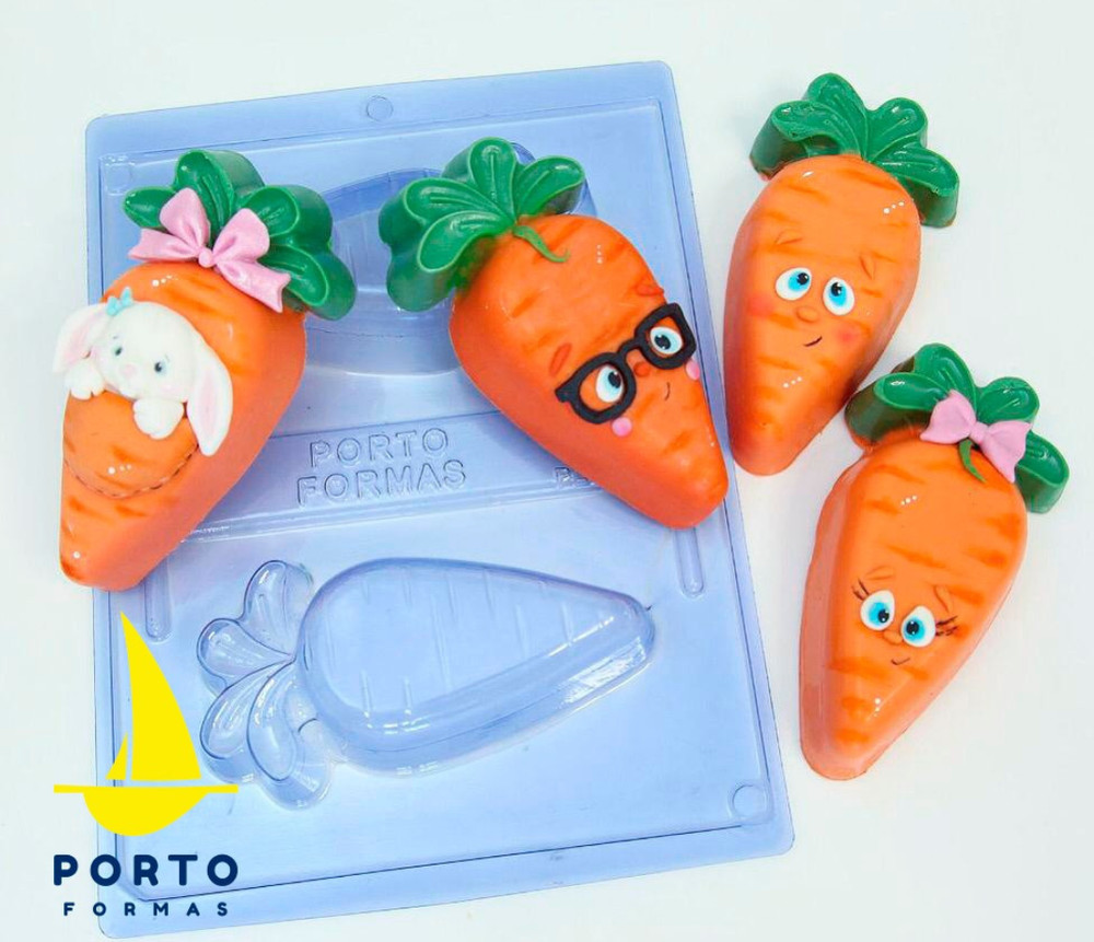 Carrot Shell 3-Part Chocolate Mold (Porto Formas)