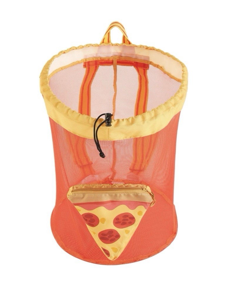 Sunshine Squad Pizza Beach Convertible Mesh Backpack