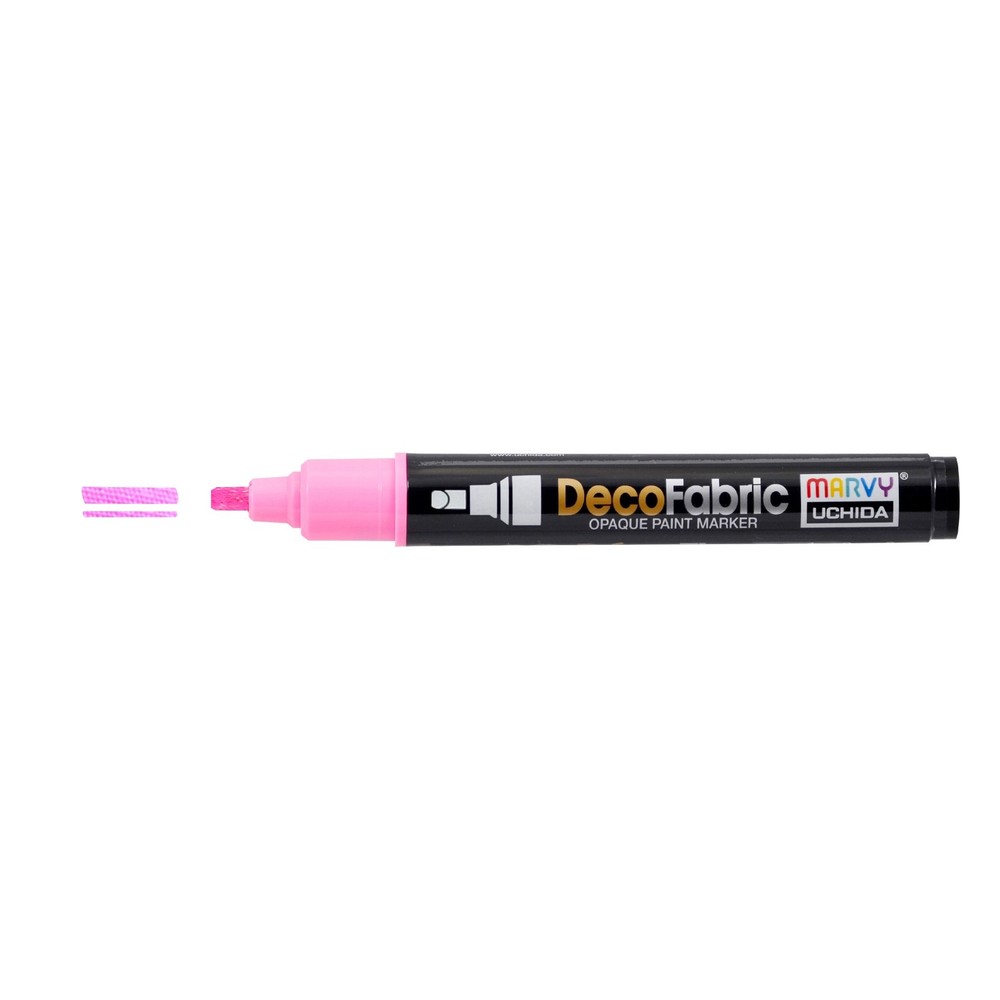 Uchida DecoFabric Opaque Paint Marker Chisel Tip-Pink