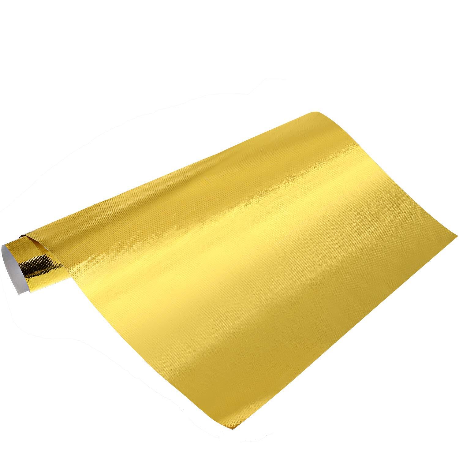 40" x 47" Self Adhesive Reflective Gold High Temperature Heat Shield Wrap Tape