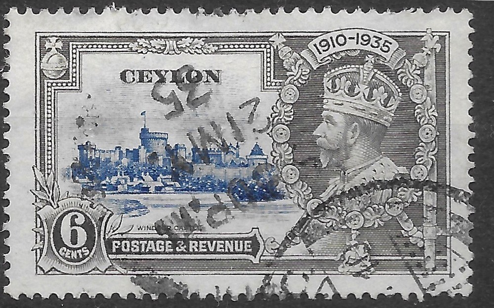 1935 Ceylon  Sc #260    used VF