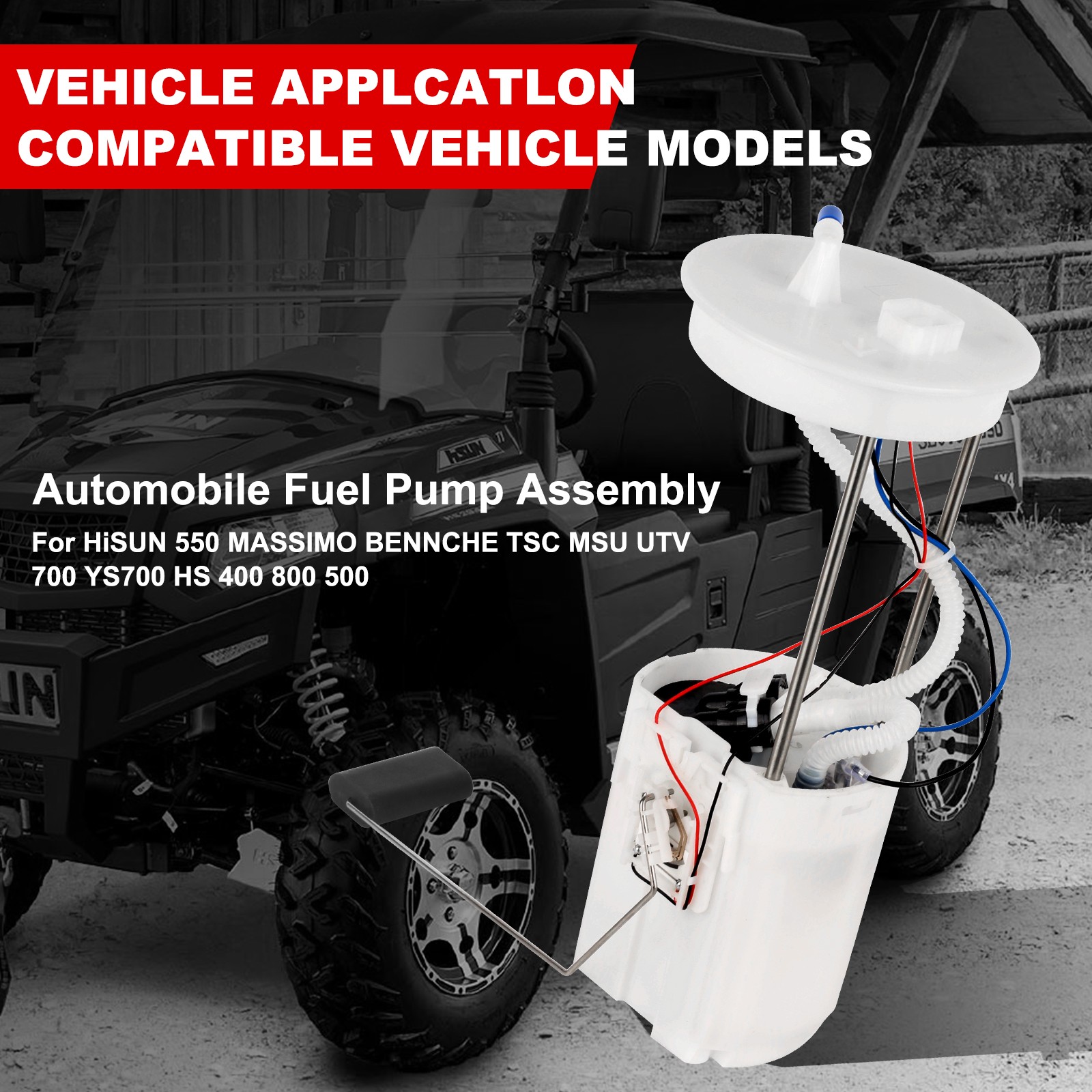 New Fuel Pump Assembly Fit For HISUN 400 500 700 800 UTV ATV 39500-115H-0000