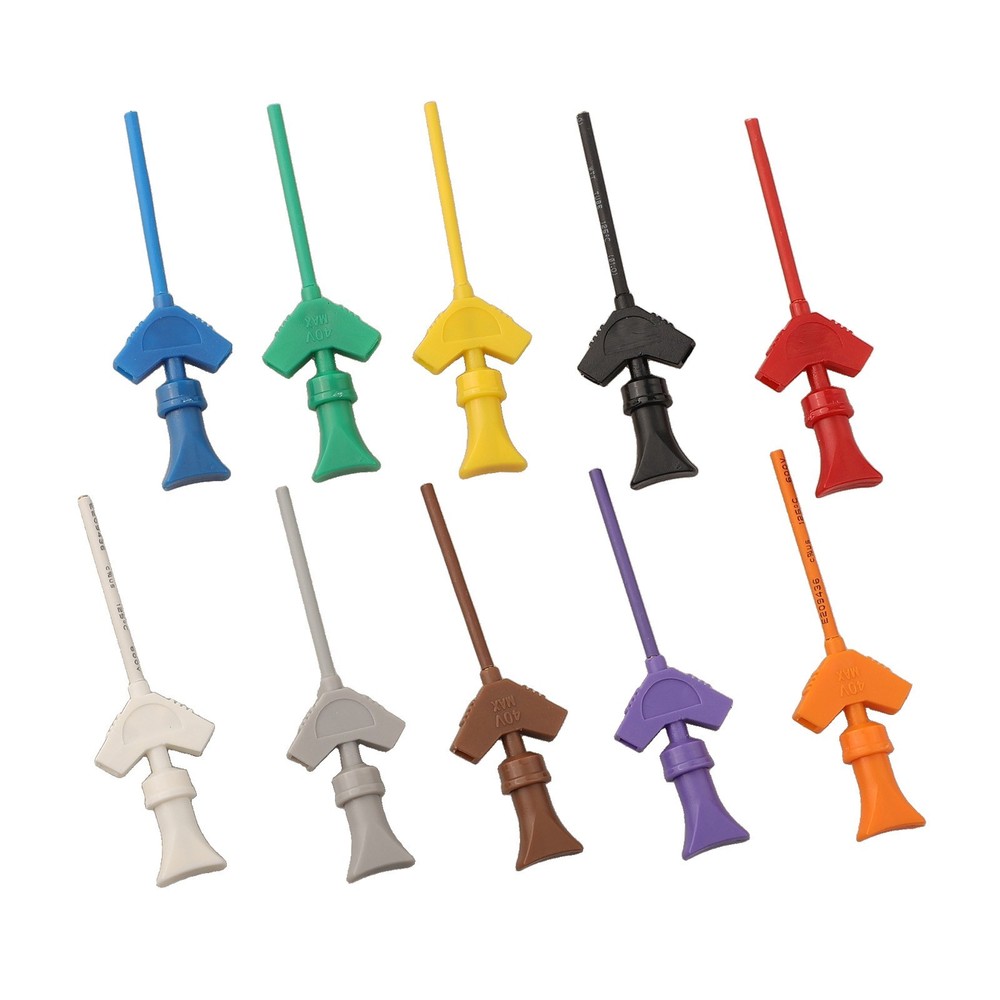10PCS For SMD For IC Test Hook Clips Mini Grabbers for LogFor IC Analyzer Use