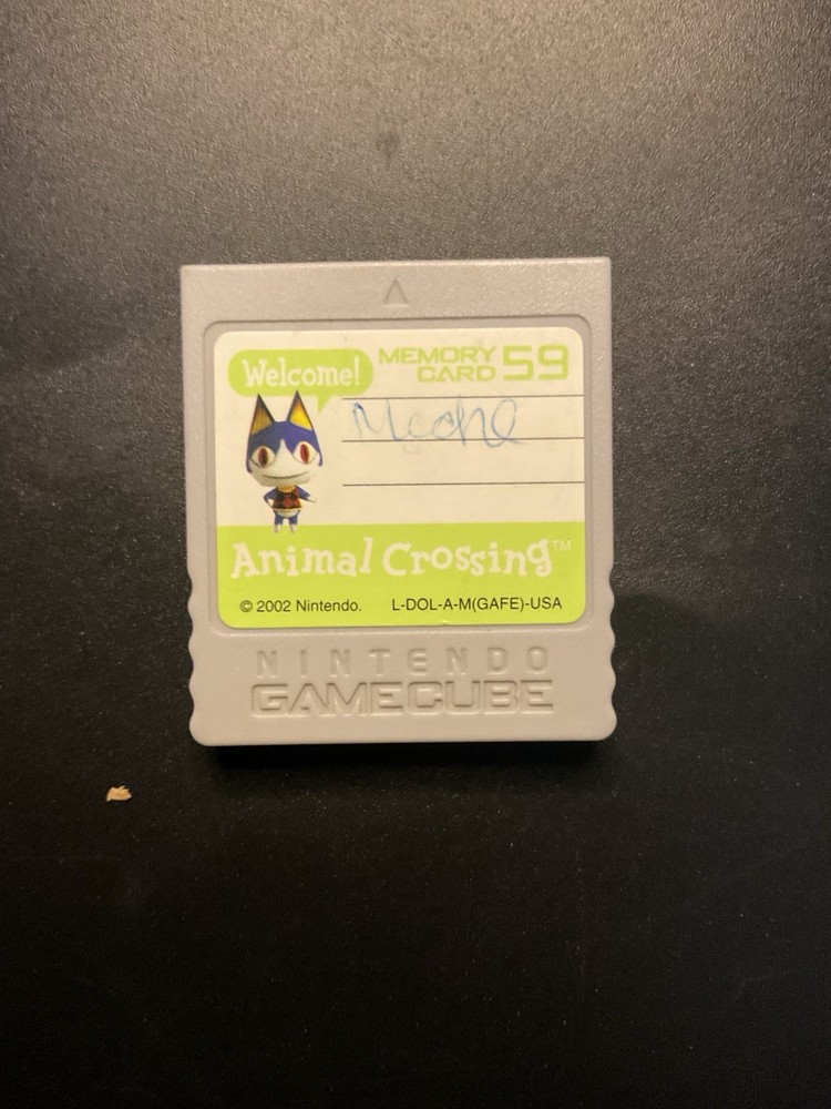 Nintendo GameCube  59 Blocks 4 Aminal Crossing Memory Card Tested See Descrip