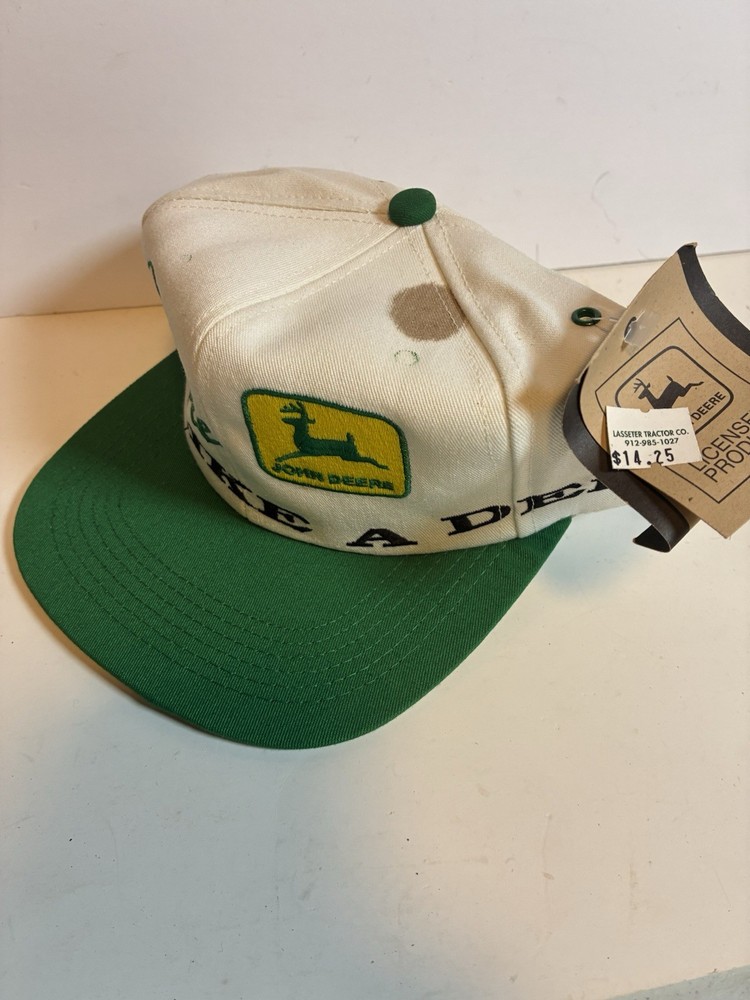Vintage John Deere Cap (Large Stain)