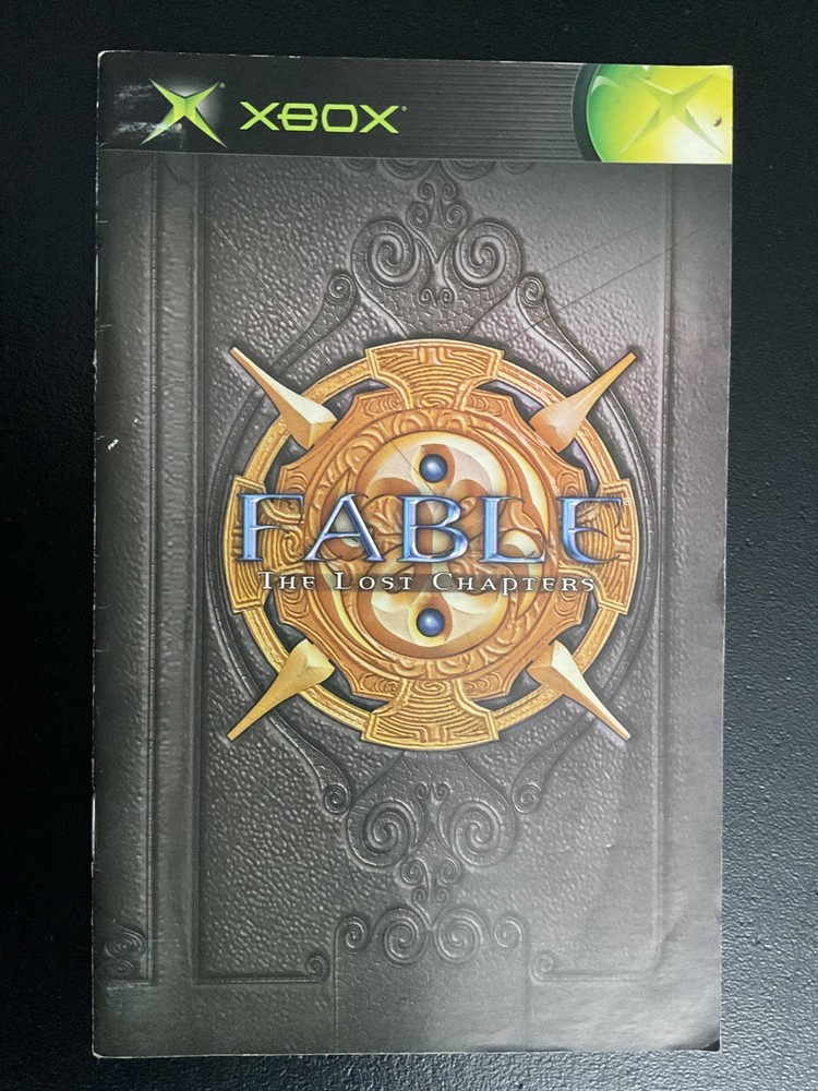 Fable: The Lost Chapters Microsoft XBOX Instruction Manual Only