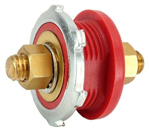 Fastronix Thru Panel Battery Terminal Connector Red