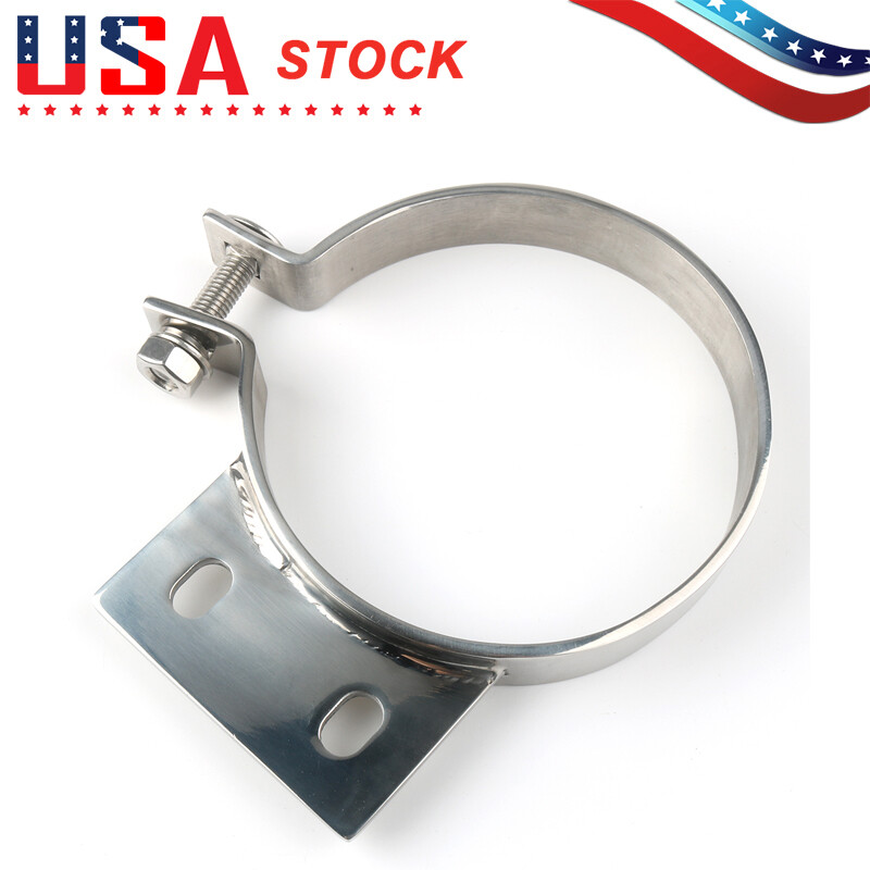 Mount Bracket Clamp Chrome For Peterbilt 379 359 1987-93 10294 Exhaust Stack 5"