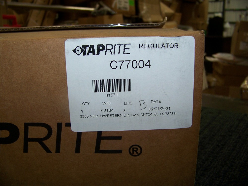 Taprite Regulator with Gauge C77004 New