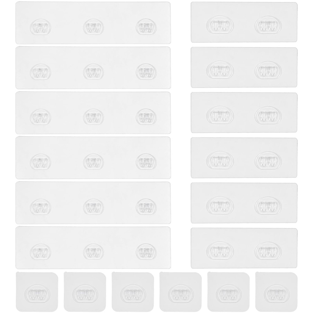 Jxztiecy 18 Pack Shower Caddy Adhesive Replacement, Shelf 18