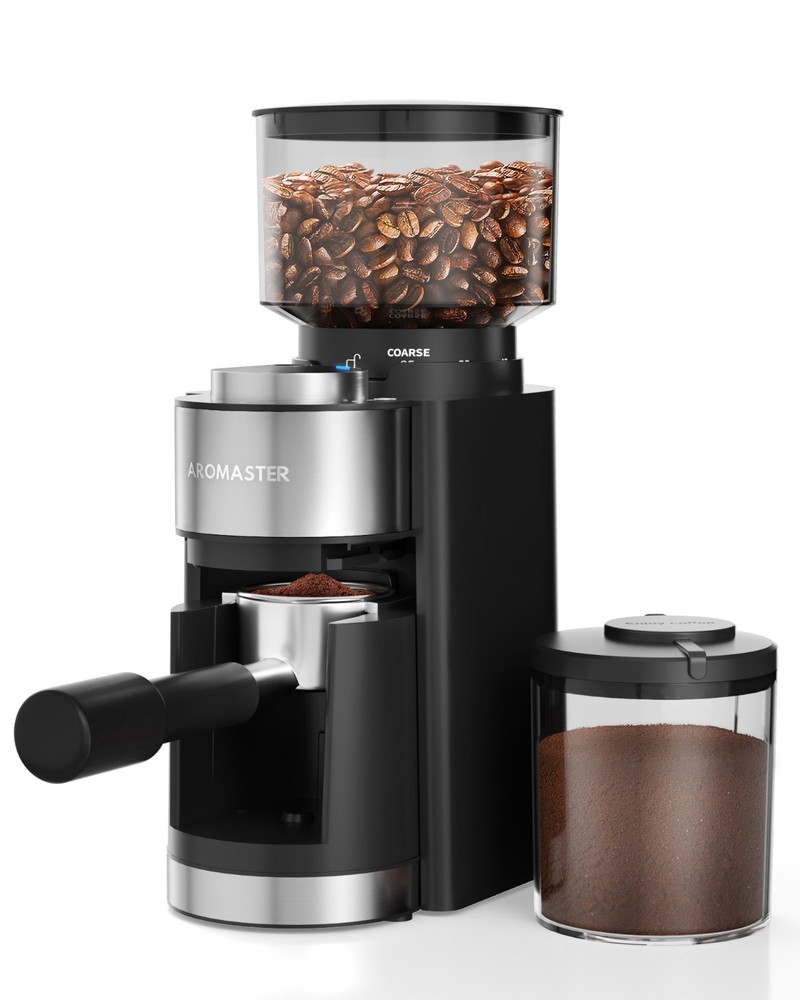 Aromaster Burr Coffee Grinder, Coffee Bean Grinder with 25 Grind Setting