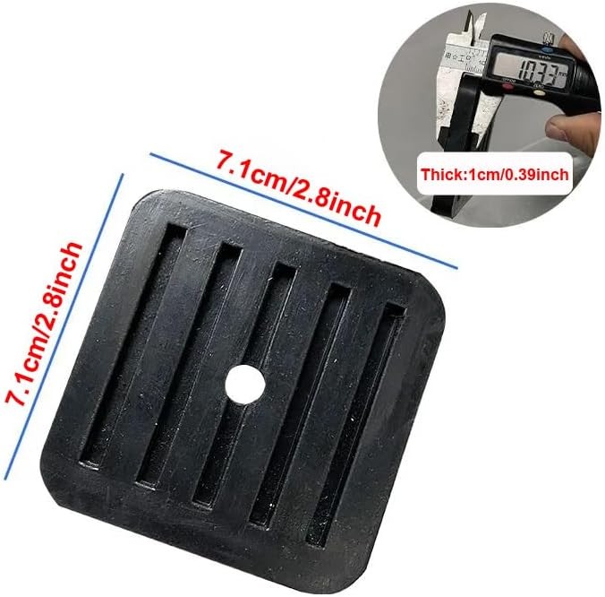 4 Pack Mini Split Anti-Vibration Pads Wall Mounting Bracket Isolator Rubber...