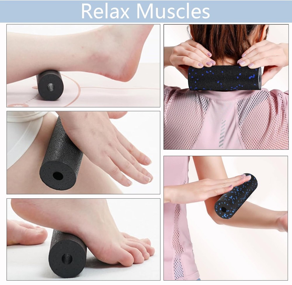 Extra Mini Foam Roller - High Density Massage Roller, Extra Small Yoga Roller...