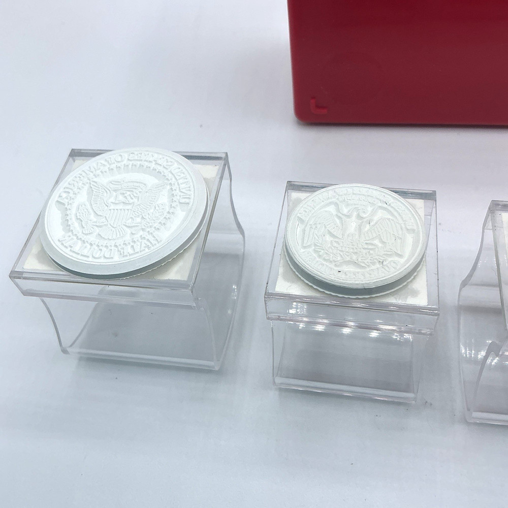 Learning Resources 5 Coins Tails Rubber Stamps Set Hone School Learning 6+ Boxed