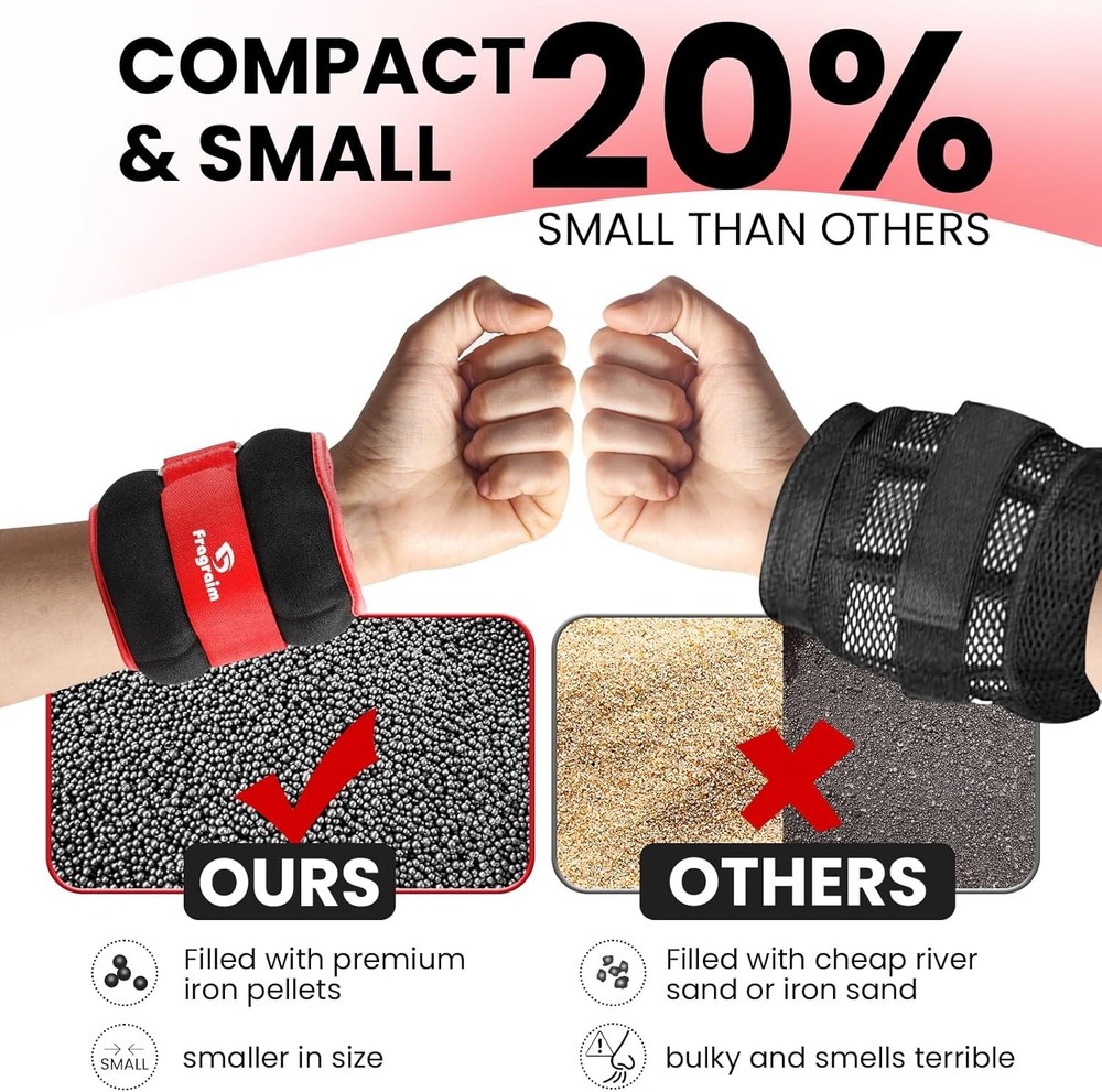 1 Pair Adjustable Ankle Weights for Physical Therapy & Strength - All Sizes