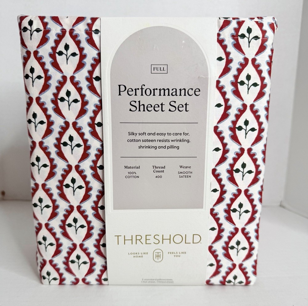 Threshold Performance Full Size Full Woodblack Leaf Sheet Set