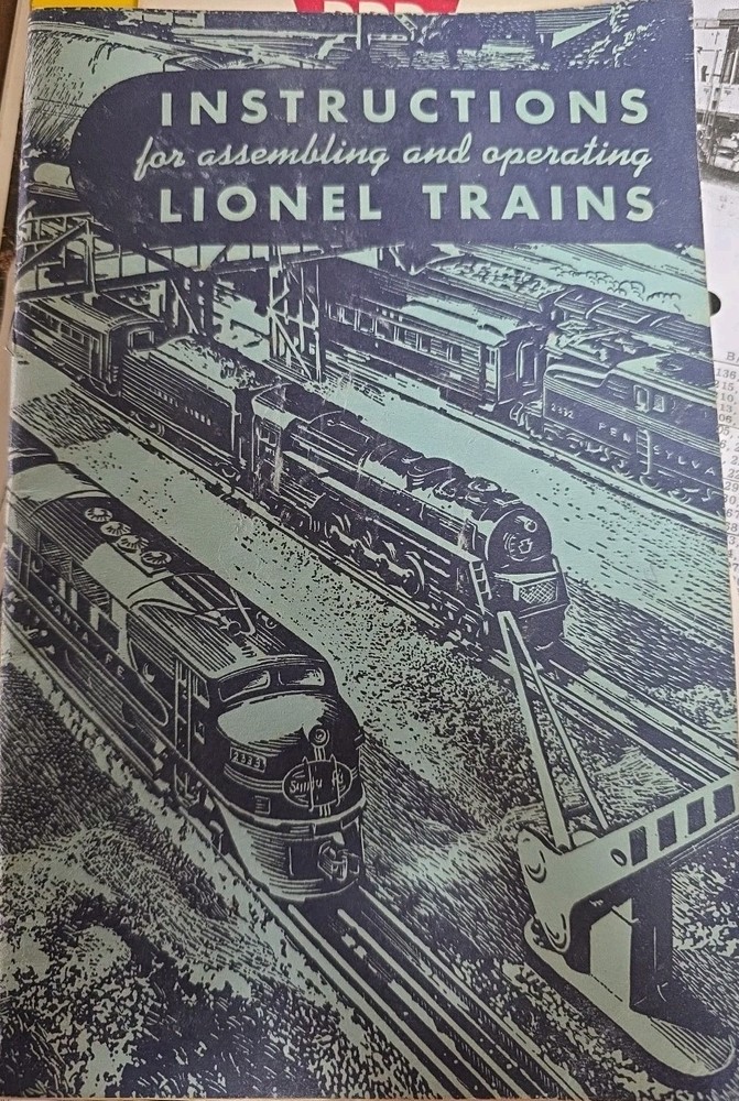1949 Instructions for Assembling and Operating Lionel Trains Complete SHIPS FREE