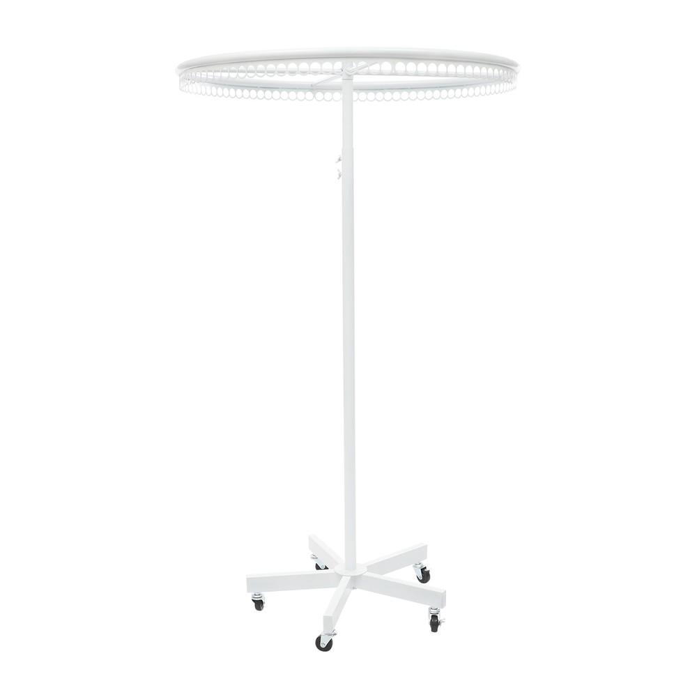 Rotatable Round Clothes Rack - Adjustable Height, Sturdy & Stylish Design