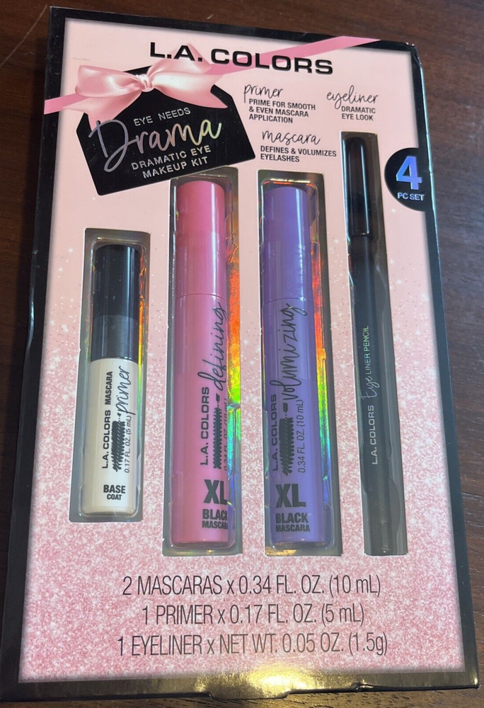 L.A. COLORS eye needs drama - Dramatic Eye Makeup Kit - Box Set - Gift