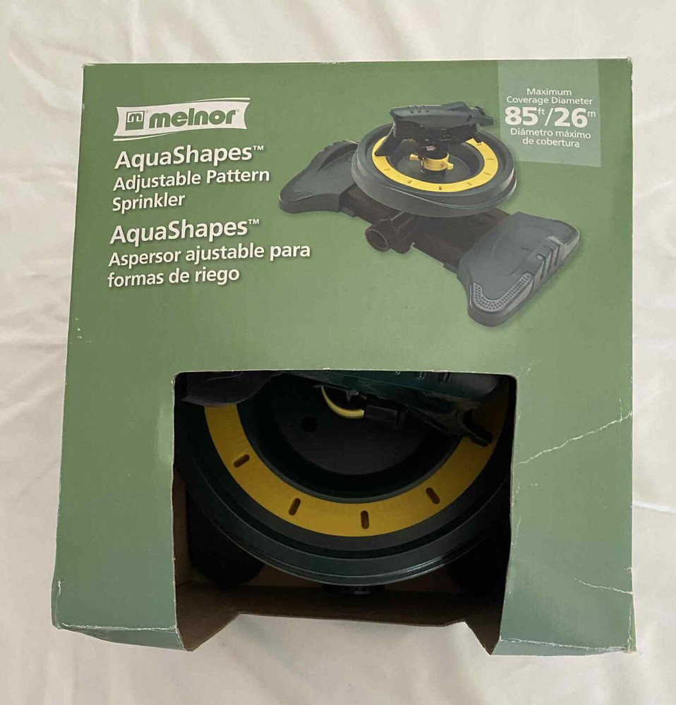 Melnor Aquashapes Adjustable Pattern Sprinkler 12-Point 2983 Max 85 FT COVERAGE