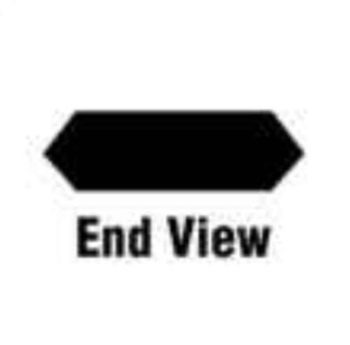 PFERD Double Bevel Flat Chisel Bit Square Chisel Chainsaw File, 18074