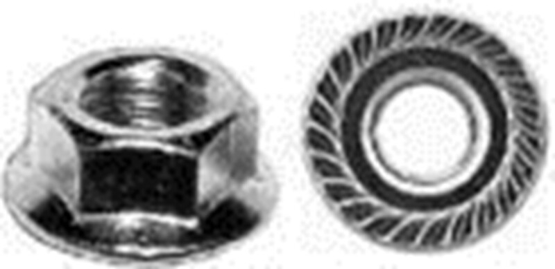 250 - 1/4"-20 Serrated Spin Lock Nuts