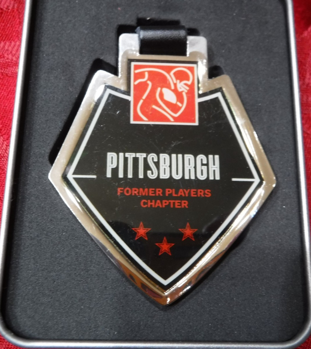 PITTSBURGH STEELERS NFL PLAYERS ASSOCIATION LUGGAGE TAG FORMER PLAYERS CHAPTER