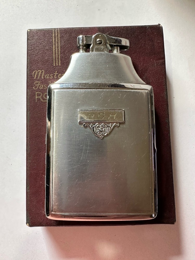 Vintage Ronson Master Case Cigarette Lighter / Case In Box