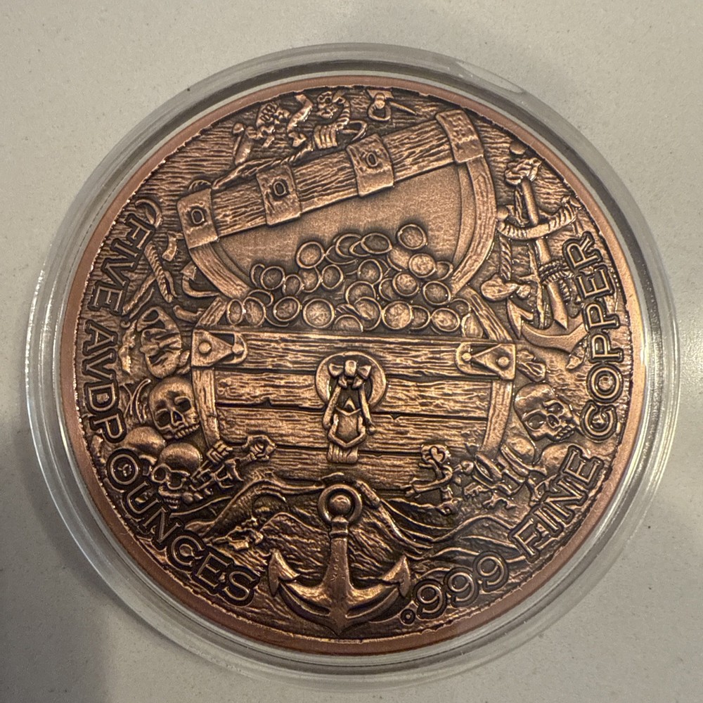 Captain Blackheart Pirate 5oz Copper Round