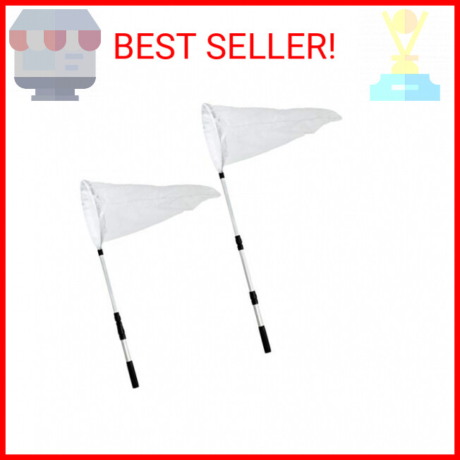 RESTCLOUD Large Insect and Butterfly Net Bug Catching Net Bird Net with 14" Ring
