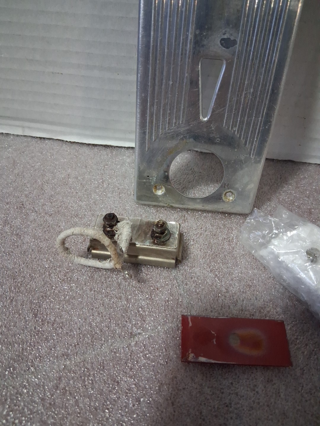 Vintage On Off Temperature Control Backplate GE Roaster 123C19 Replacement Part