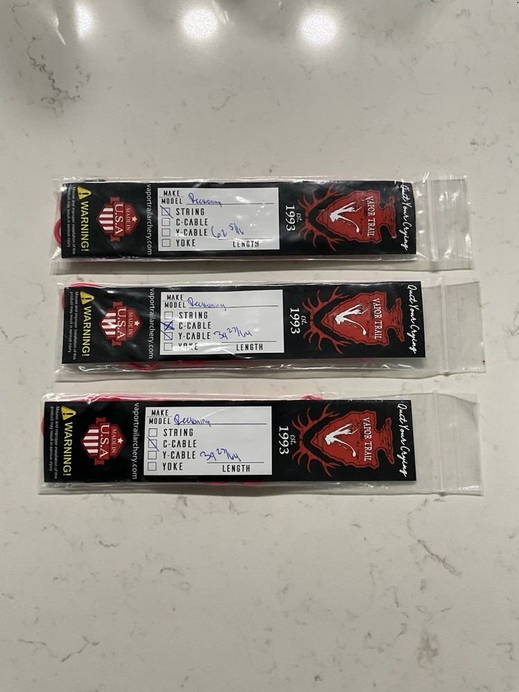 Vapor Trail compound bow strings Reckoning