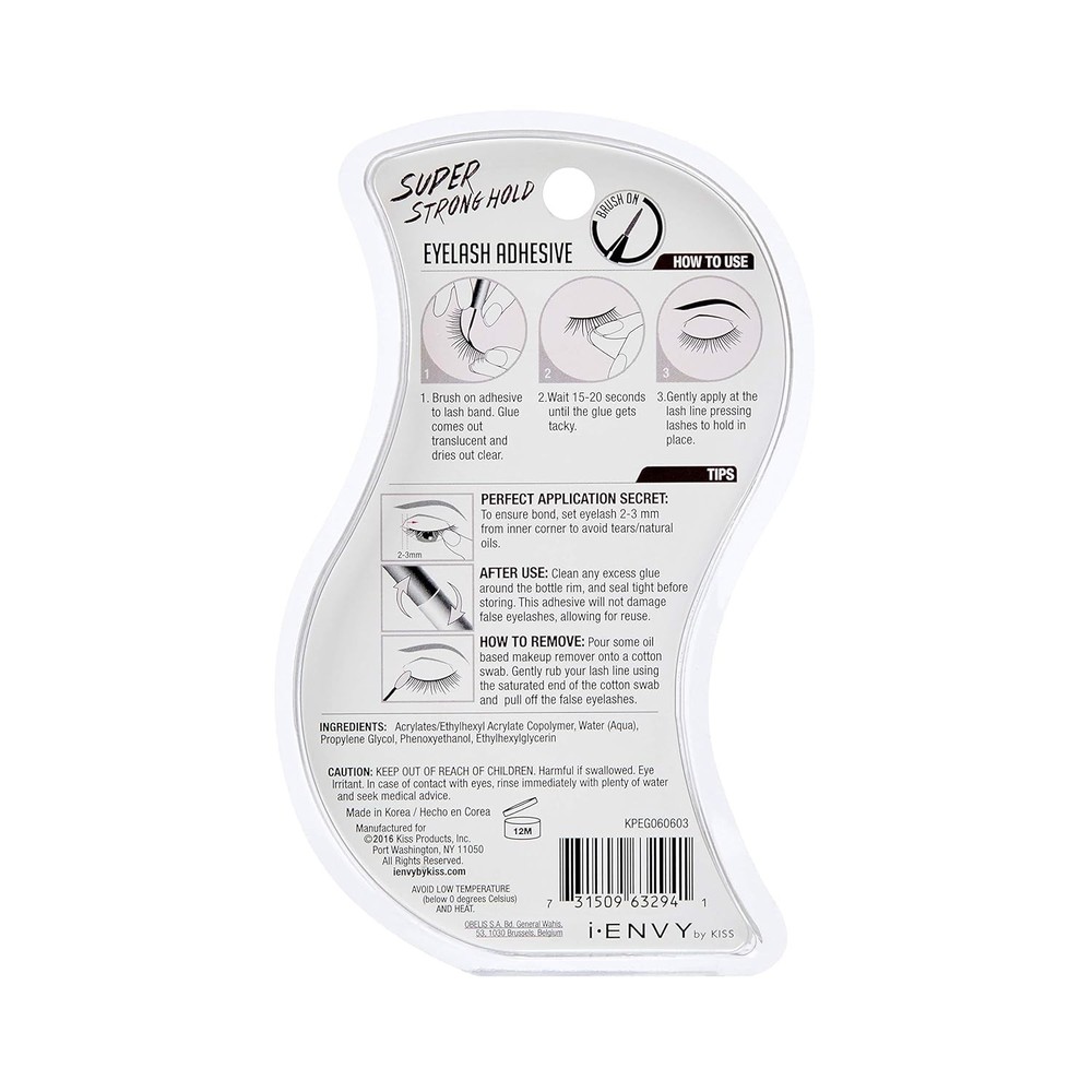 Waterproof Long-Lasting Strip Lash Glue with Brush Applicator