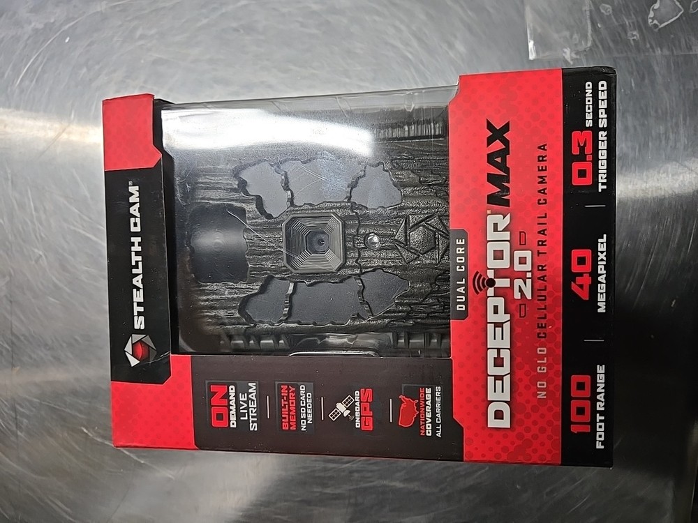 Stealth Cam Deceptor Max 2.0 No Glo Cellular Trail Camera (STC-DCPTRX2)