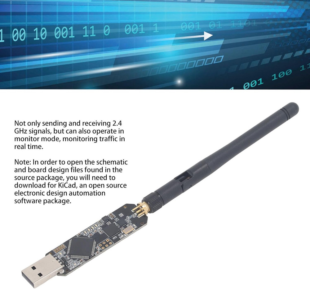 Bluetooth Protocol Analyzer for Ubertooth 1, 2.4Ghz Bluetooth BLE Tool, 2.4Ghz T