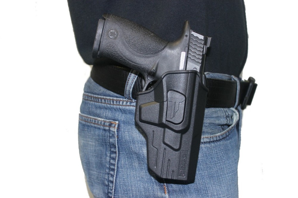 Smith & Wesson SD9VE & SD40VE Level 2 OWB Paddle Holster w Quick Release Button