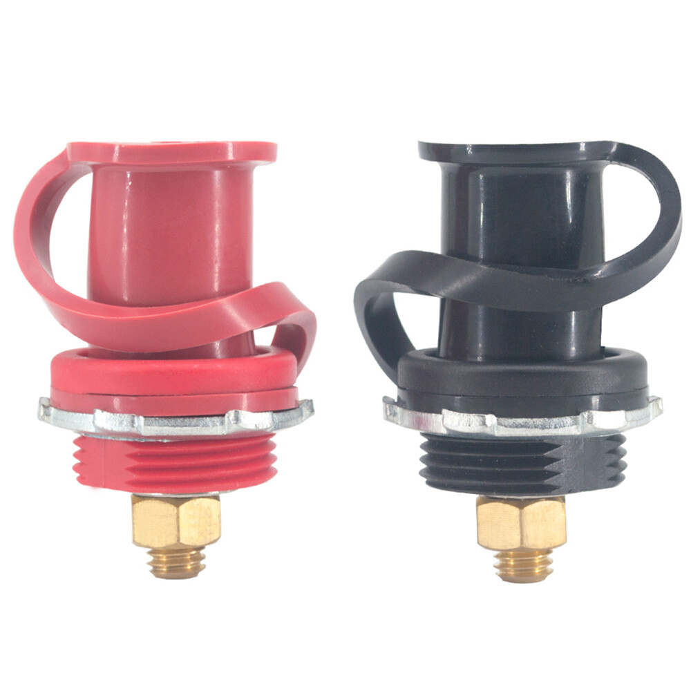 Pair Remote Jumper Battery Terminal  Lug Post Body Panel Mount Charging3/8" Stud