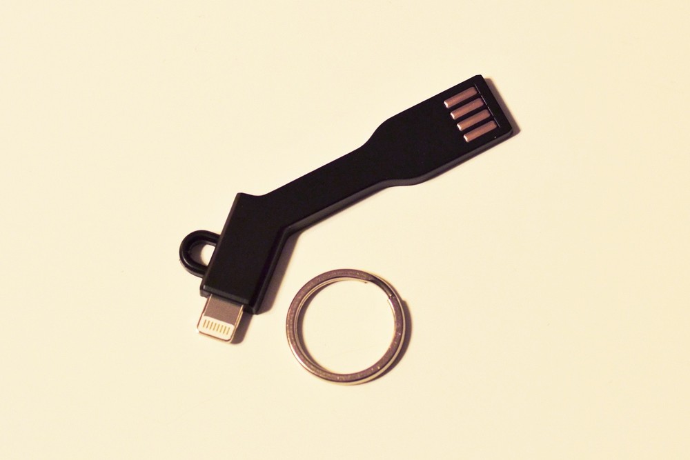 iPhone Charge and Sync Cable Keychain