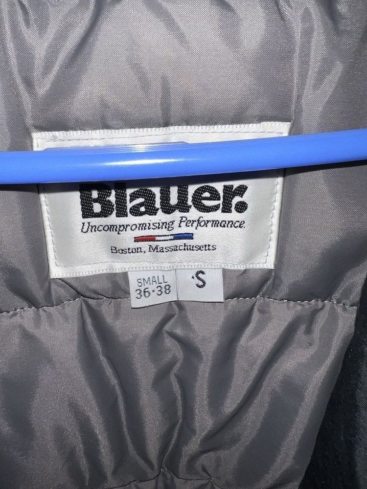 Blauer Faux Fur Black Security Jacket Size S 36-38 pre owned