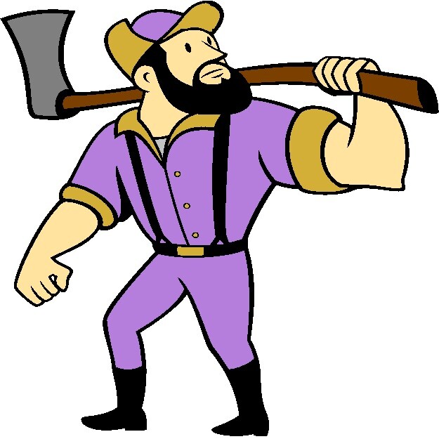 30 Custom Purple Lumber Jack Personalized Address Labels