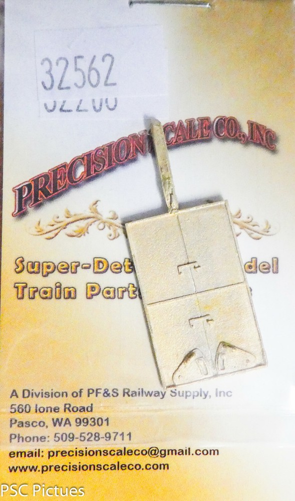Precision Scale HO #32562 Coal Doors, for Tender EM-1 (1 Brass Casting)