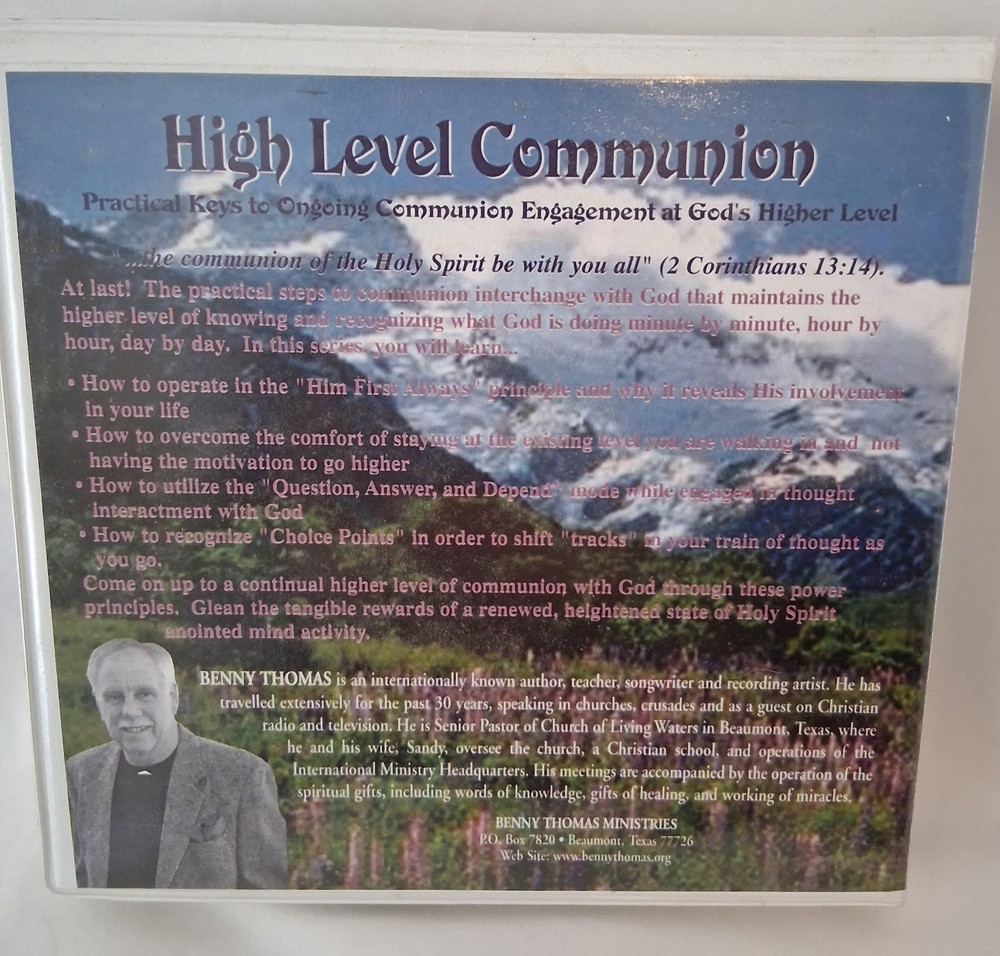 "High Level Communion" Benny Thomas Teaching Practical Spiritual Keys 4-CD Set