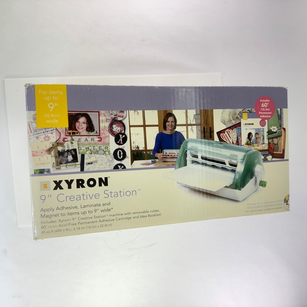 Xyron 9" Creative Station 900 Laminator Sticker Maker Bundle with 4 Cartridges