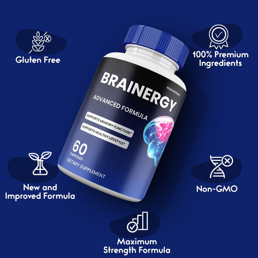 Brainergy Capsules, Max Strength, Brain ergy Cognitive Supplement (3 Pack)